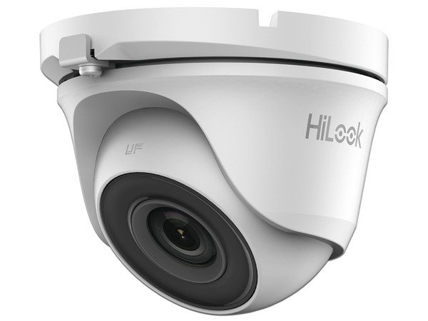 Cámara de Vigilancia HiLook Tipo Domo con Lente Fijo de 2.8 mm, IR hasta 20m, 5 MP, IP66.