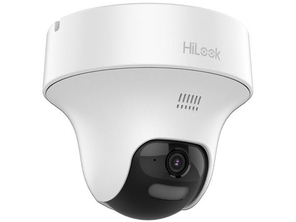 Cámara PT HiLook TurboHD THCT157PTLTS de 5MP 3K (2960 x 1665), Lente de 3.6mm, IR de Hasta 25m. Color Blanco.