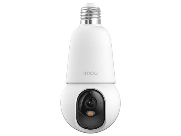 Cámara IMOU BulbCam 5MP Full Color Disuasión Activa Detección Humana Y Vehicular Audio Bidireccional Smart Tracking Color Blanco.