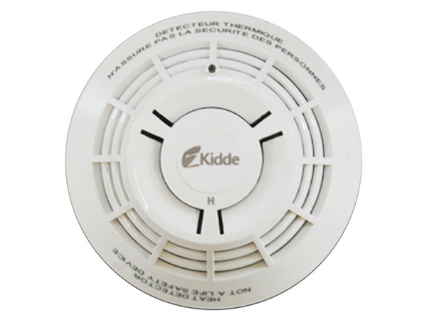Detector de humo Kidde KI-HFD, Temperatura Incremental, Color Blanco.