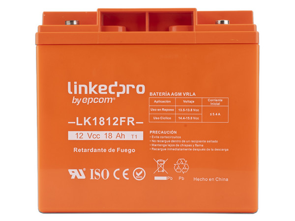 Batería Para Alarma LinkedPro LK1812FR, 12V, 18A.