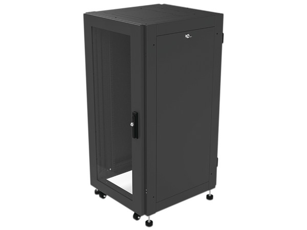 Gabinete Profesional LinkedPro LP-6060-24U-R2 de 24UR, para Telecomunicaciones. Color Negro