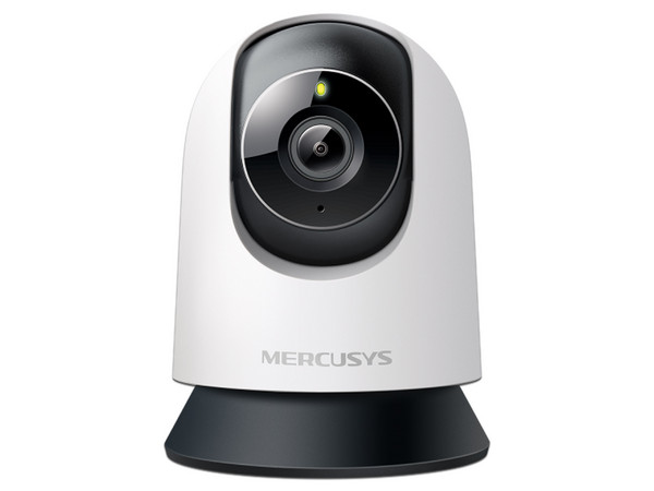Cámara IP Tipo Domo Mercusys MC210 de 3MP (2304 x 1296), Lente de 4mm, Ranura Para MicroSD, IR hasta 12m, Color Blanco.
