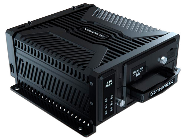 DVR Móvil Meriva Streamax MA16MAX, 12 Canales AHD, 12 Canales IPC, Soporte para HDD y SSD M.2, Color Negro.