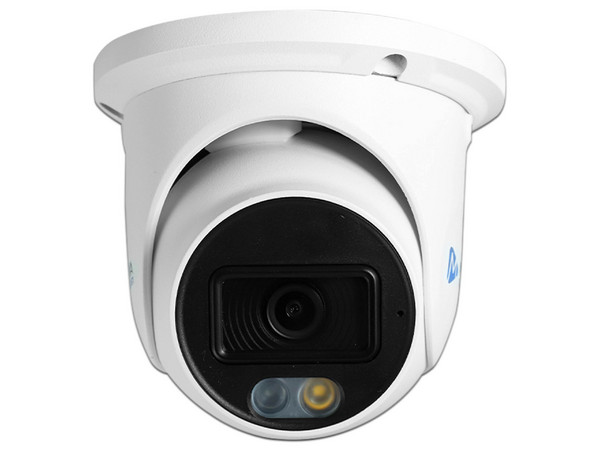 Cámara IP Turret Meriva MTD-202FS4D, 2MP (1920 x 1080), H.265+, Iluminación Dual (20 - 30M IR / luz cálida), Color Metálico.