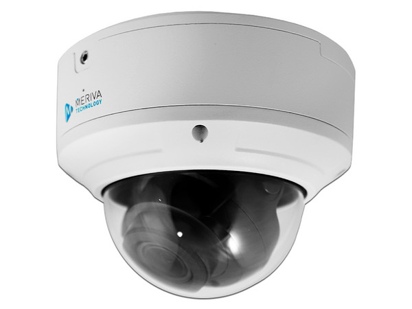 Cámara de Vigilancia tipo Domo Meriva MVD-EB600ZA de 6MP (3296 x 1856), IR hasta 50m, Micrófono integrado, IP67, Soporta MicroSD de hasta 256GB (No incluye memoria).