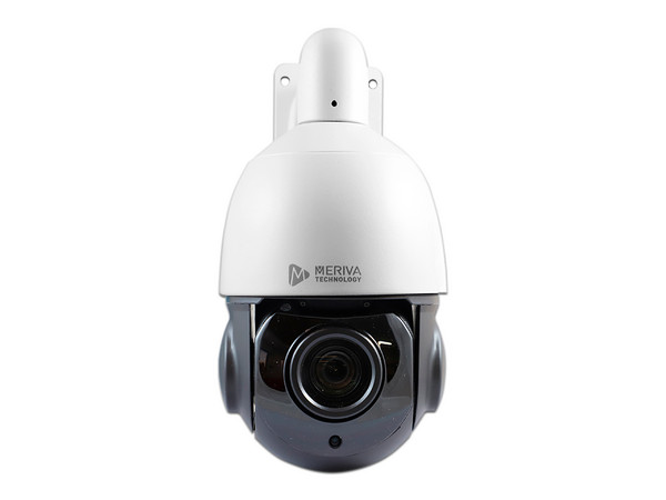 Cámara PTZ Tipo Domo Meriva Technology MBASHD1851 de   5MP, Lente de 5.35 - 96.3mm, IR hasta 80m, IP66, Color Blanco.