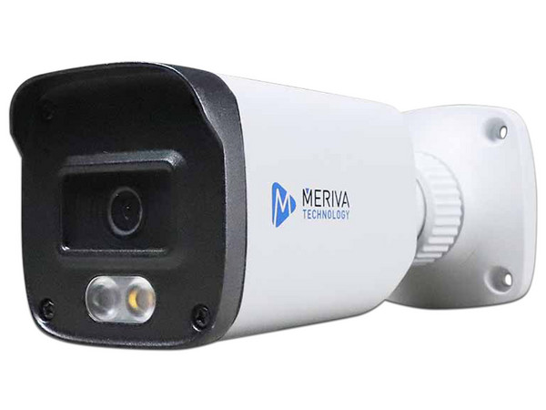 Cámara Tipo Bala Meriva Technology MDL-5202A de 5MP (2560 x 1936), Lente de 2.8mm, Luz Blanca de hasta 20m, IP67, Color Blanco.