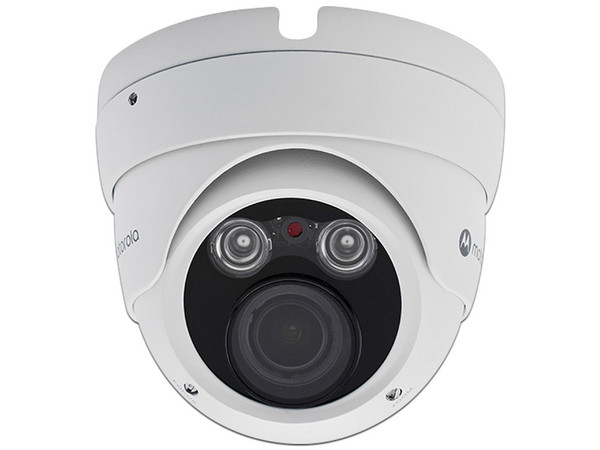Cámara de Vigilancia Motorola Tipo Domo con Lente Varifocal, IR hasta 40m, 1080P, 2MP, IP66.