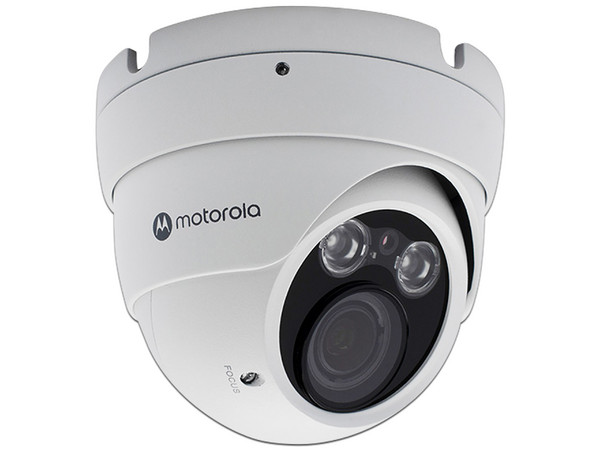 Cámara de Vigilancia Motorola Tipo Domo con Lente Varifocal, IR hasta 40m, 1080P, 2MP, IP66.