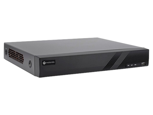 DVR Motorola MTD161F0012 de 16 Canales y 8 canales IP adicionales, Soporta TVI/CVI/AHD/CVBS, Resolución de hasta 5MP, 2 Puertos SATA (No incluye discos duros).