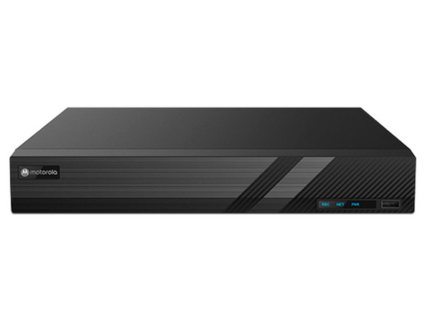 DVR Motorola MTD161F0012 de 16 Canales y 8 canales IP adicionales, Soporta TVI/CVI/AHD/CVBS, Resolución de hasta 5MP, 2 Puertos SATA (No incluye discos duros).
