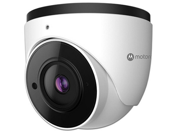 Cámara IP de vigilancia tipo Domo Motorola MTIDM032701 de 2MP, Lente de 3.6mm, IR hasta 30m, Soporta MicroSD (hasta 128GB), IP67, IK10.