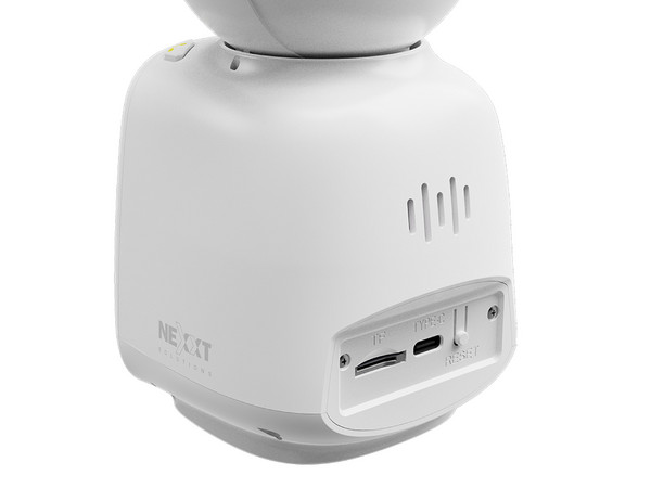Cámara PTZ de 2 Vías Nexxt NHC-IP20 de 2MP (1920 x 1080), H.264, IR de Hasta 5m, Ranura MicroSD de Hasta 128GB. Color Blanco.
