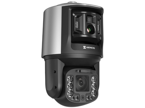 Cámara PTZ Tipo Domo HIKMICRO HM-TX2840-10/G0/T1 de 4MP (2688 x 1520), Lente de 8 mm, Lente Térmica de 9.7mm (256 x 192), TandemVu.
