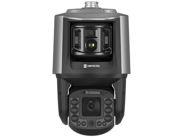 Cámara PTZ Tipo Domo HIKMICRO HM-TX2840-10/G0/T1 de 4MP (2688 x 1520), Lente de 8 mm, Lente Térmica de 9.7mm (256 x 192), TandemVu.