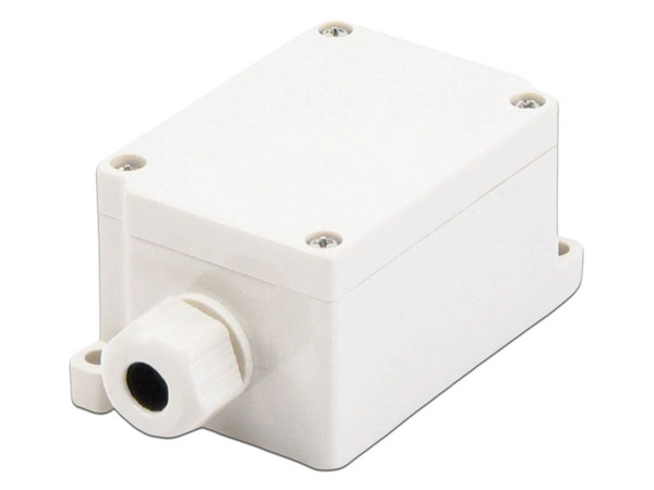 Caja de Conexión Exterior PRECISION PST-TJ-4P con Conexión Lateral para 4 Líneas (doble tornillo). Incluye Glándulas, Color Blanco.