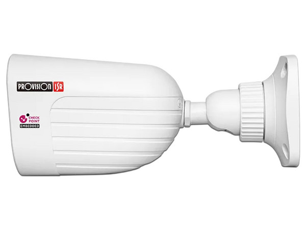 Cámara Tipo Bala Provision ISR BSH-340IPSN-28 de 4MP (2560 x 1440), Lente Fijo de 2.8mm, IP67, IR de Hasta 40m, Color Blanco.