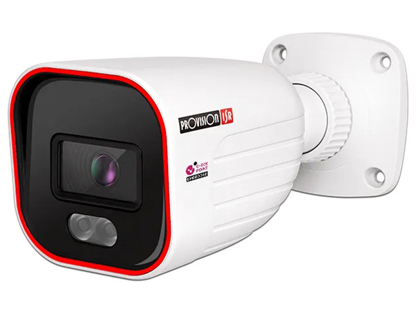 Cámara Tipo Bala Provision ISR BSH-340IPSN-28 de 4MP (2560 x 1440), Lente Fijo de 2.8mm, IP67, IR de Hasta 40m, Color Blanco.
