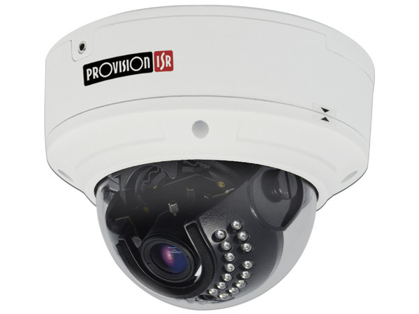 Cámara de Vigilancia IP Provision ISR DAI+280IP5MVF Tipo Domo de 8MP, 1 canal análogo BNC, IP66,  Audio,  Alarma,  PoE,  IR hasta 25m.