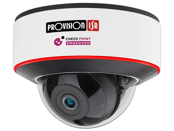 Cámara IP Tipo Domo Provision DAI-340IPEN-28-V5 de 4MP (2592 x 1520), Lente de 2.8 mm, IR hasta 20m, IP67, Color Blanco.