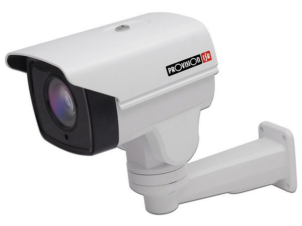 Cámara PTZ tipo bala Provision ISR I5PT-390AHDX4+ de 2MP, AHD, soporta CVI/TVI 1080p, zoom óptico x4, IR hasta 50 metros, lente vari-focal 2.8-12mm, IP66.