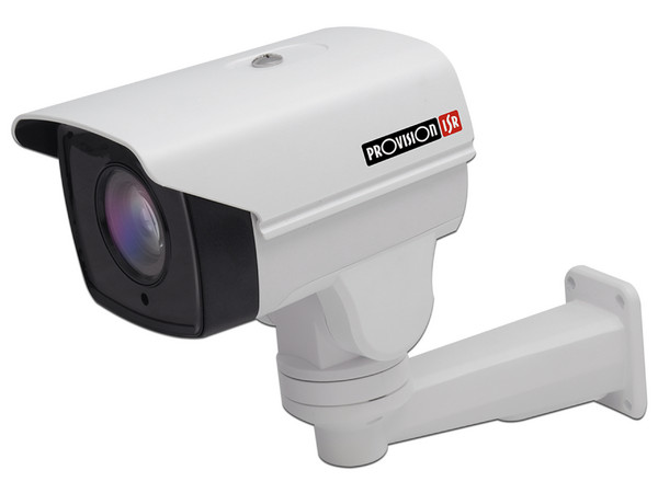 Cámara PTZ tipo bala Provision ISR I5PT-390AX4 de 2MP, AHD, soporta CVI/TVI 1080p, zoom óptico x4, IR hasta 50 metros, lente vari-focal 2.8-12mm, IP66.
