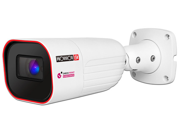 Cámara IP Tipo Bala PROVISION ISR I6-340IPEN-MVF-V5 de 4MP (2592 x 1520), Lente de 2.8mm, IR hasta 60m, IP67. Color Blanco.