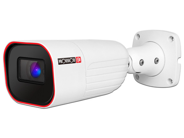 Cámara IP Tipo Bala Provision ISR I6-380IPEN-MVF-V5 de 8MP (3840 x 2160), Lente de 2.8mm, Iluminación de hasta 60m, IP67. Color Negro.
