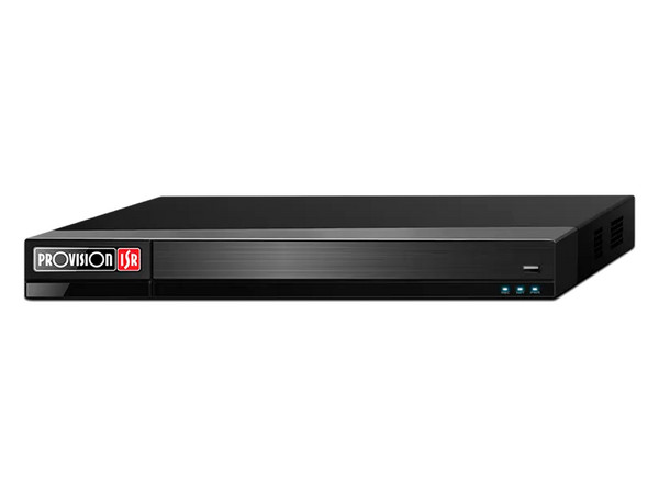 NVR Provision ISR NVR12-16400FAN(1U), 16 Canales, hasta 12MP, HDMI, VGA, Soporta hasta 10TB (Discos no Incluidos), Color Negro.