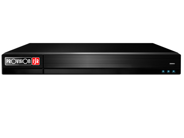 NVR Provision ISR NVR12-32800FAN(1U) de 32 Canales, 2 Bahías de Discos Duros (No incluidos), Color Negro.