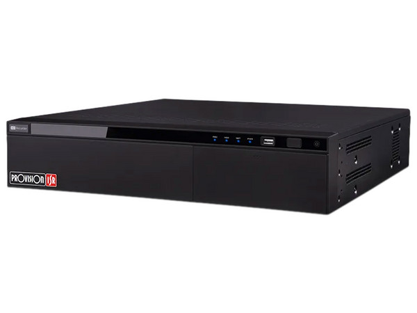 Decodificador de Vídeo Provision NVR16-641600RFAN(2U) de hasta 16MP, 2 Salidas HDMI, 8K y 1080p, 64 Canales. Color Negro.