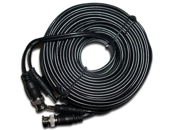 Bobina pre ensamblada siames Provision ISR PR-CA20 de cable coaxial y energía, 20m.