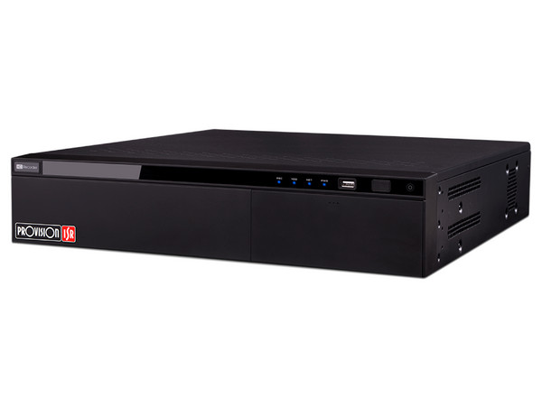 DVR Penta híbrido IP Provisión ISR, 32 Canales, Capacidad para 8 Discos Duros de Hasta 8TB (no incluidos), 4K, HDMI, VGA, Color Negro.