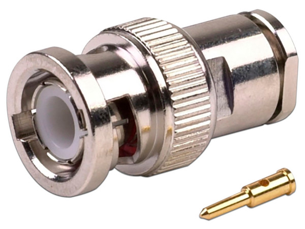 Conector BNC Macho de Rosca para Cable RG-58/U, RG-142/U.