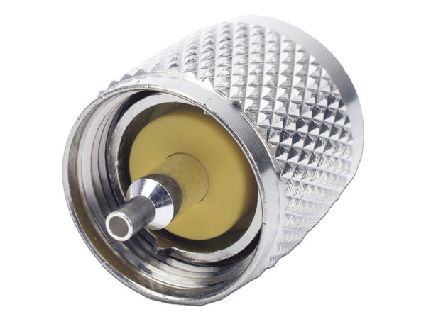 Conector UHF Macho RF Insustries PL-259 de Anillo Plegable, para Cable Coaxial RG-8/X, 9258, LMR-240.