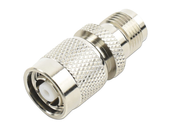 Adaptador en Línea RF Industries RP-1223 de Conector TNC Macho Inverso a TNC Hembra, Niquel, Oro, Teflón.