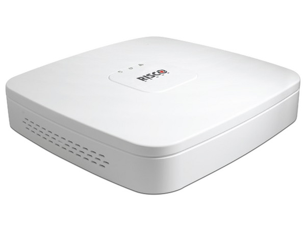 NVR Risco RVNVR040020A con 4 canales IP de 8MP, soporta hasta 6TB(no incluye Disco Duro).