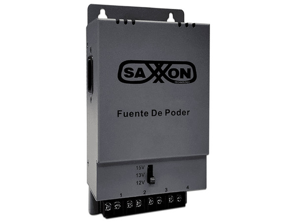 Fuente de Poder SAXXON PSU1205A, Conexión de Hasta 4 Canales, Color Negro.