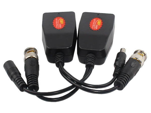 Par de Transceptores SAXXON RJ-45 VB-04, Resolución 4K Hasta 150m, Soporta CVI, 4MP y 2MP. Color Negro.