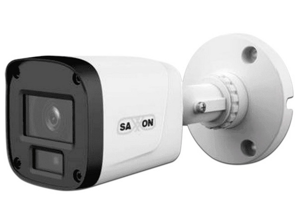 Cámara Tipo Bala SAXXON SUA-HAC-B20P-0280B de 2MP (1920 x 1080), Lente de 2.8mm, IR hasta 20m, IP67, Color Blanco.