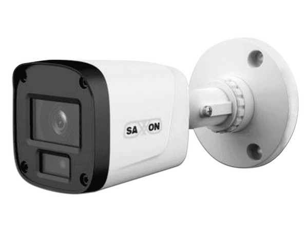 Cámara Tipo Bala SAXXON SUA-HAC-B20P-0280B de 2MP (1920 x 1080), Lente de 2.8mm, Iluminación de hasta 20m, IP67, Color Blanco.