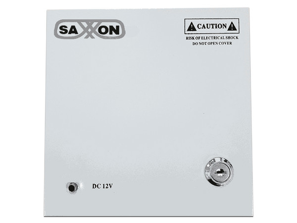 Fuente de Poder Profesional Saxxon SX-10A-9CH para 9 cámaras, 12Vcd, 1.1A por canal, Protección contra sobrecargas.