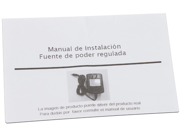 Fuente de poder regulada SAXXON PSU12015E de 12V, 1.5A para equipos de CCTV. Color Negro.