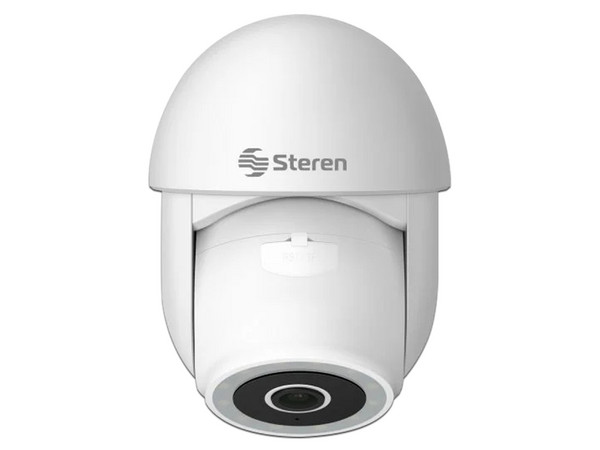 Mini Cámara IP Steren CCTV-233 de 3 MP (2304 x 1296), Visión Nocturna, H.265, Wi-Fi, IP65. Color Blanco.