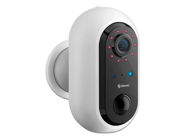 Cámara IP Tipo Mini Bala Steren CCTV-240, 1920 x 1080, Batería Recargable, Wi-Fi, Color Blanco.