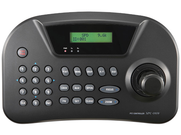 Teclado de control PTZ Samsung SPC-1010, para cámaras CCTV, controla hasta 255 cámaras. Color negro.