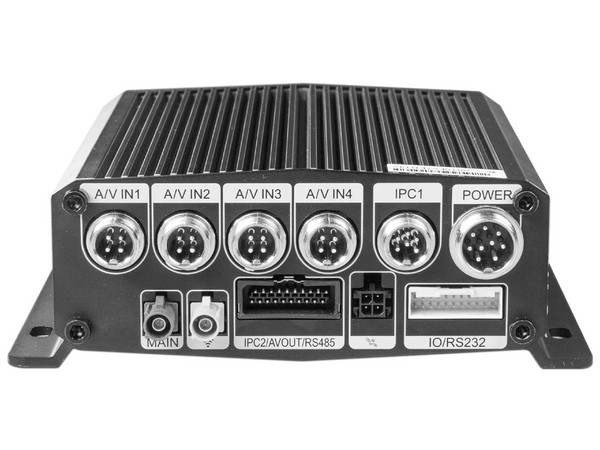 DVR Móvil Streamax XMR406NAHD de 4 Canales AHD, 2 Canales IP, 4G y GPS, Ranura MicroSD. Color Negro.