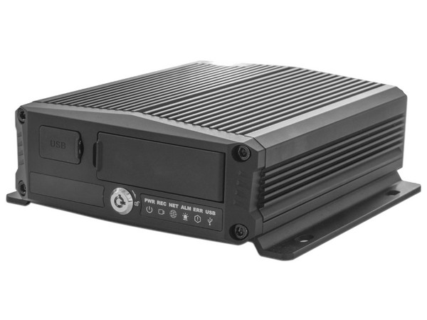 DVR Móvil Streamax XMR406NAHD de 4 Canales AHD, 2 Canales IP, 4G y GPS, Ranura MicroSD. Color Negro.