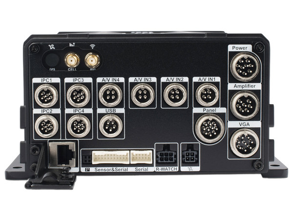 DVR Móvil Streamax XMRX3NPRO de 4 Canales AHD, 4 Canales IP, 2MP, Wi-Fi, GPS, Almacenamiento Compatible HDD y SSD. Color Negro.